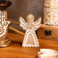 Mango Wood Angel – Whitewash — sculptures & statues, image 4 of 8.