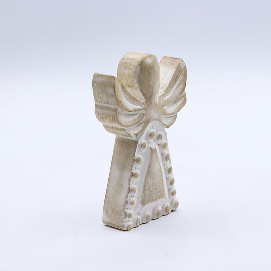 Mango Wood Angel – Whitewash - Luna Panther alternate view