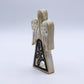 Mango Wood Angel – Whitewash with Iron Cut-Out — sculptures & statues, image 2 of 8.
