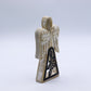 Mango Wood Angel – Whitewash with Iron Cut-Out — sculptures & statues, image 1 of 8.