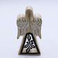 Mango Wood Angel – Whitewash with Iron Cut-Out — sculptures & statues, image 8 of 8.