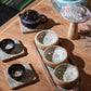 Mango Wood Tray with 3 Bowls - Mediterranean Tile pattern - Luna Panther