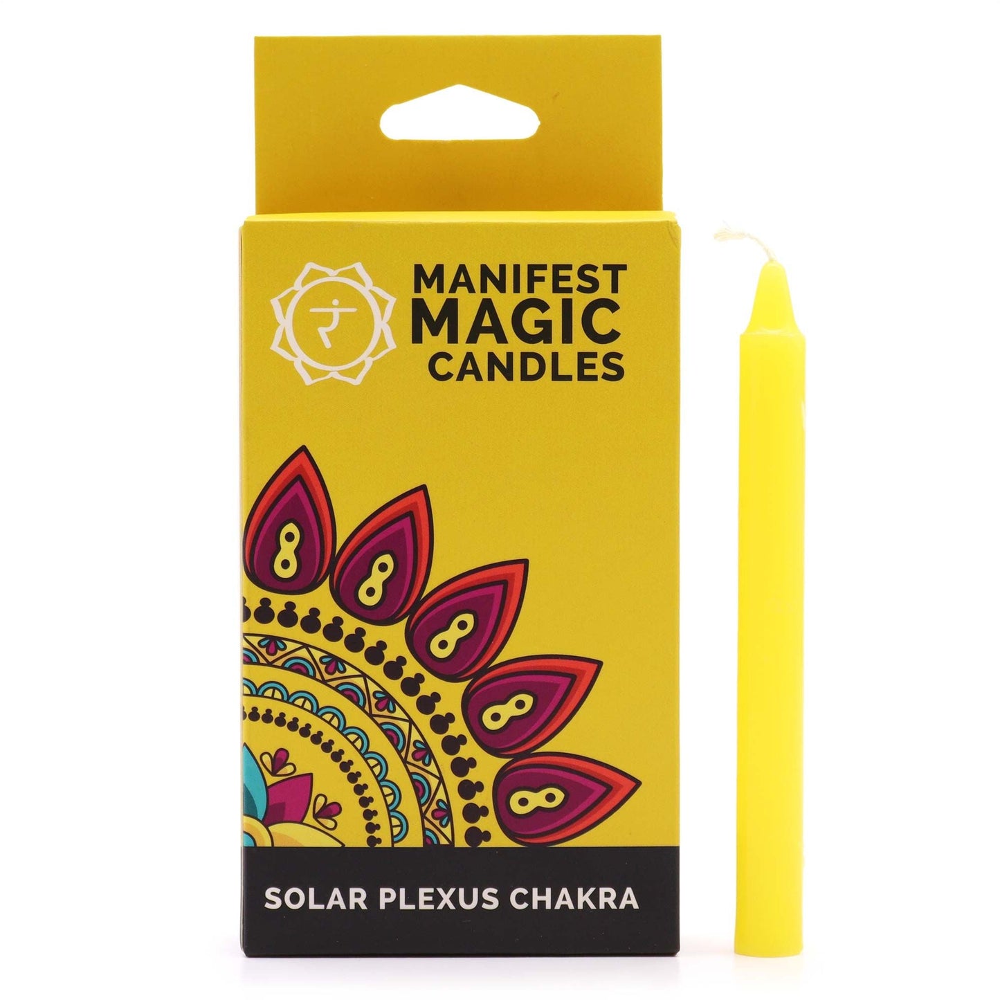 Manifest Magic Candles (pack of 12) - Yellow - Solar Plexus Chakra - Luna Panther