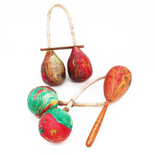 Maracas Rattle - Double Loop - Luna Panther alternate view