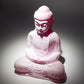 Meditation Buddha Lamp Cherry Crackle - Oval Stand - Luna Panther