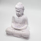 Meditation Buddha Lamp Lavender Crackle - Oval Stand - Luna Panther