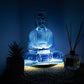 Meditation Buddha Lamp Sky Blue - Oval Stand - Luna Panther