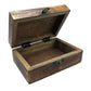 Medium Ceramic Glazed Wood Box - 15x10x6cm - Red - Luna Panther
