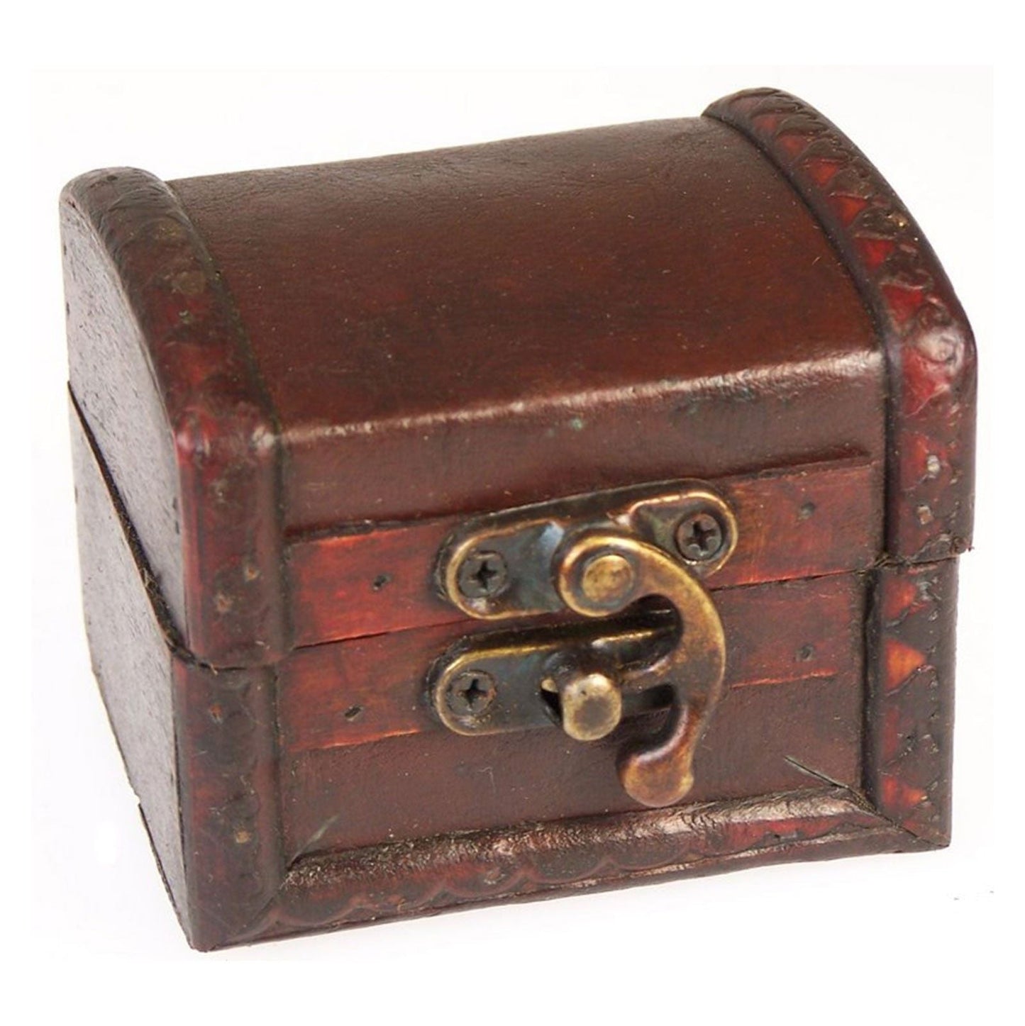 Medium Colonial Boxes - Leather Effect - Luna Panther