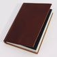 Medium Dark Tan Daily Note Book - 100 Lined Pages - 18x13cm - Luna Panther