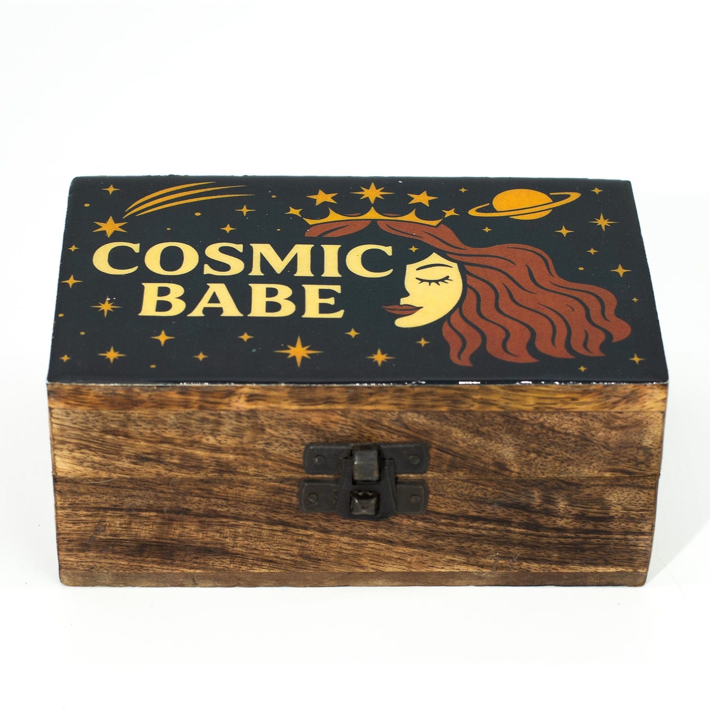 Medium Enamelled Box - Cosmic Babe - Luna Panther