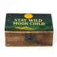 Medium Enamelled Box - Stay Wild Moon Child - Luna Panther