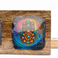 Medium Enamelled Mango Tray Set - Hamsa - Luna Panther
