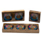 Medium Enamelled Mango Tray Set - Hamsa - Luna Panther