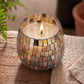 Medium Glass Jar Candles - Amber Mosaic - Luna Panther