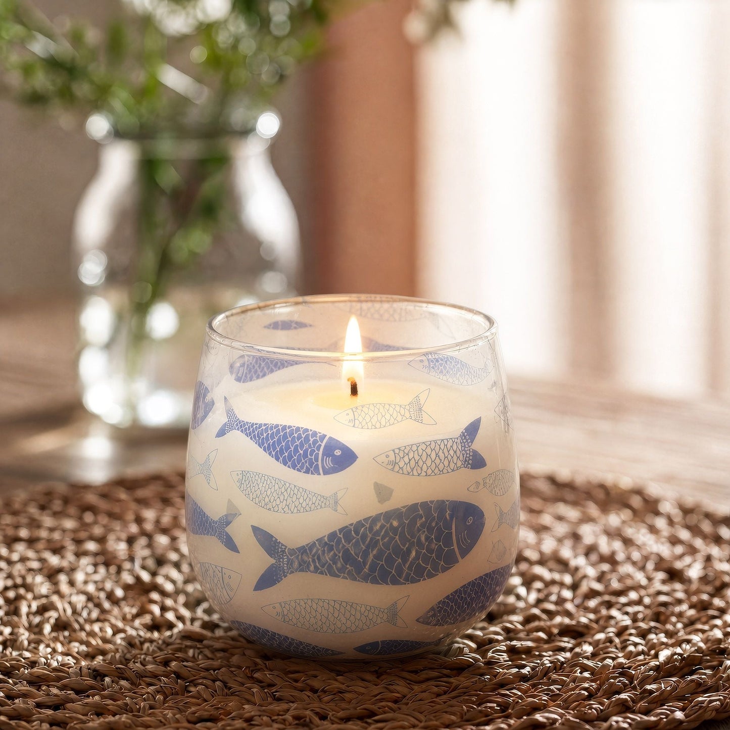 Medium Glass Jar Candles - Seabreeze - Luna Panther