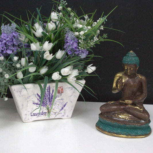 Medium Hand Up Sitting Buddha - Luna Panther alternate view