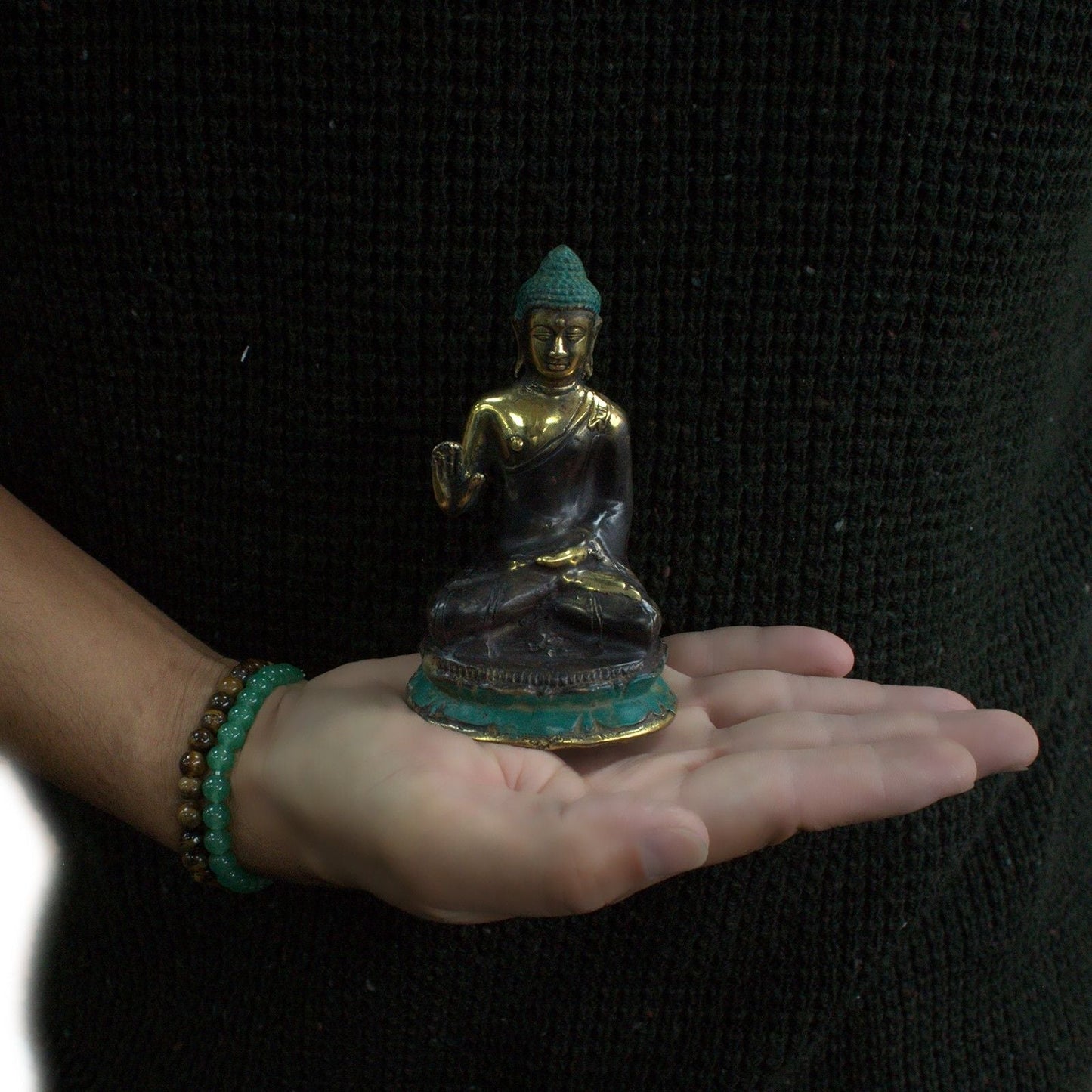 Medium Hand Up Sitting Buddha - Luna Panther
