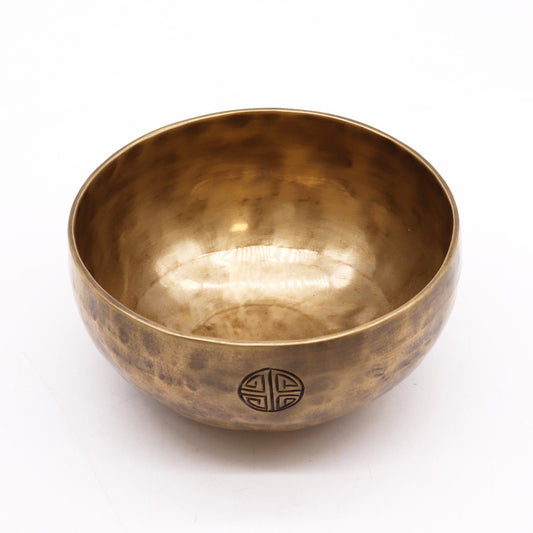 Polished Medium Nepalese Moon Bowl - (approx. 750g) - 15cm featuring natural patterning and unique variations - Luna Panther