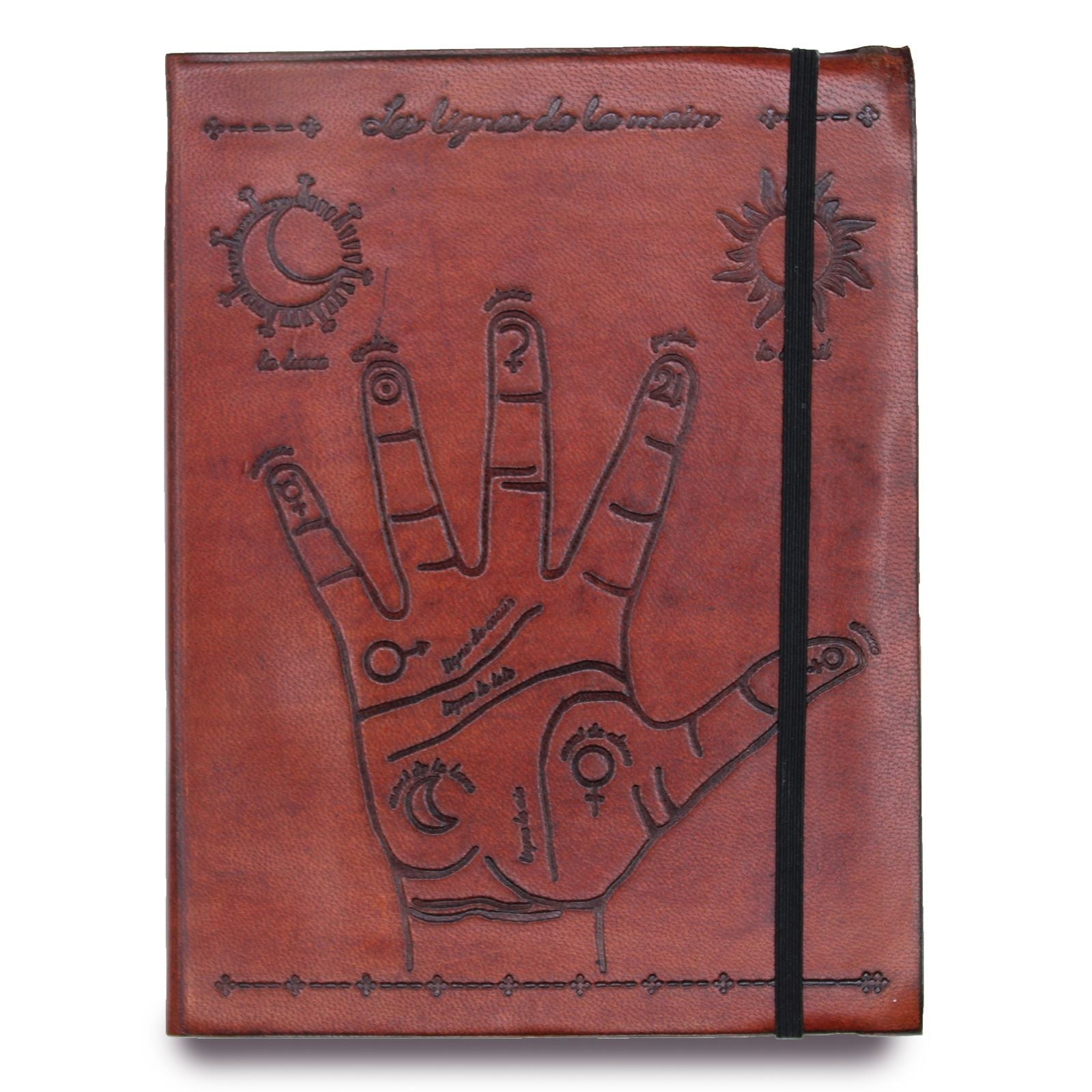 Medium Notebook with strap - Palmistry - Luna Panther
