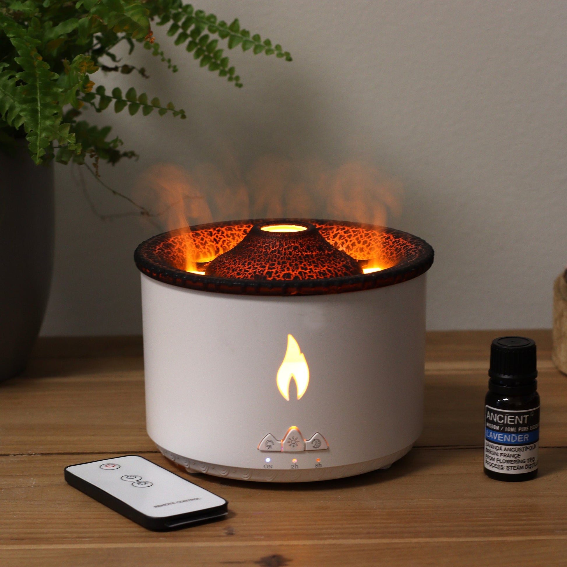 Polished Medium Volcano Effect Aroma Diffuser (plug) Two Colours featuring natural patterning and unique variations - Luna Panther