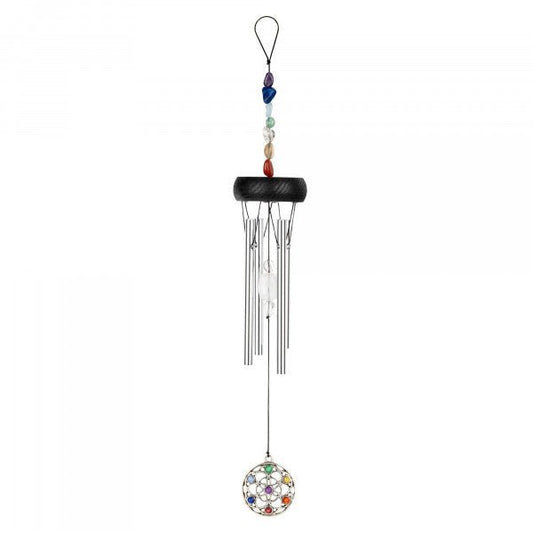 Polished Luna Panther Meinl Mini Chakra Chime 12 / 30cm Silver featuring natural patterning and unique variations - Luna Panther