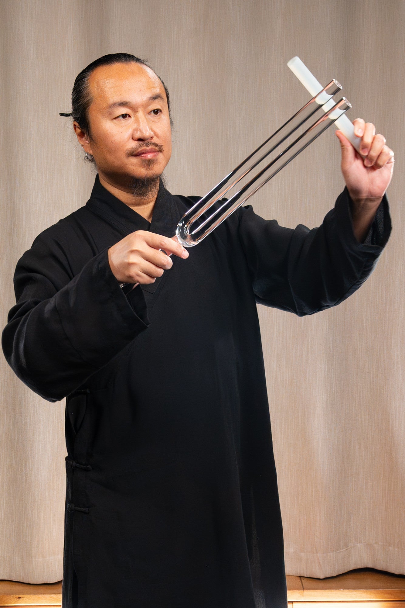MEINL Sonic Energy 2 - piece TCM Crystal Tuning Fork Yin & Yang Set - Luna Panther