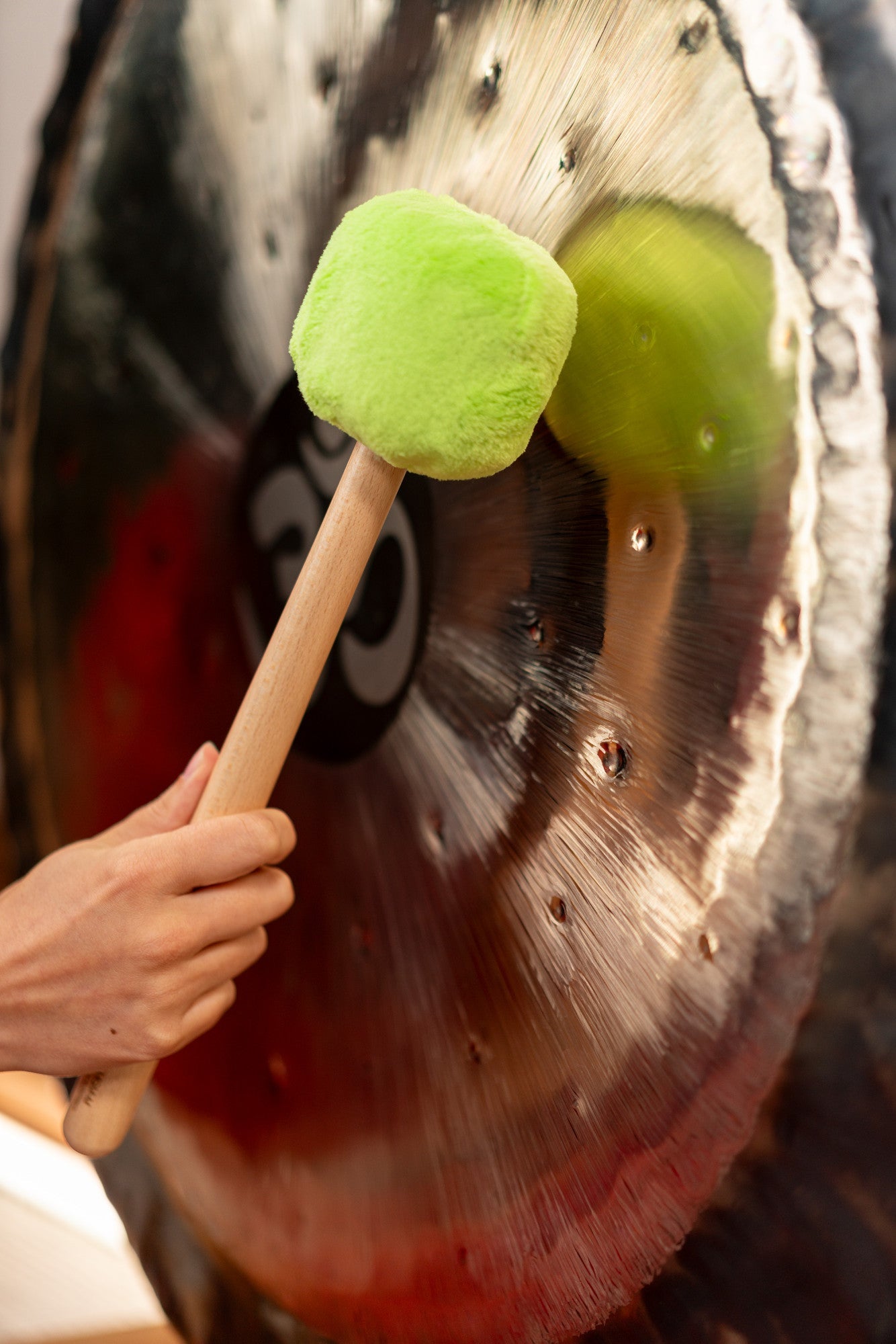 MEINL Sonic Energy Gong Mallet Medium - Pure Green - Luna Panther