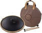 MEINL Sonic Energy Octave Steel Tongue Drum 16" - D Kurd/9 Notes/44 Hz - Black - Luna Panther