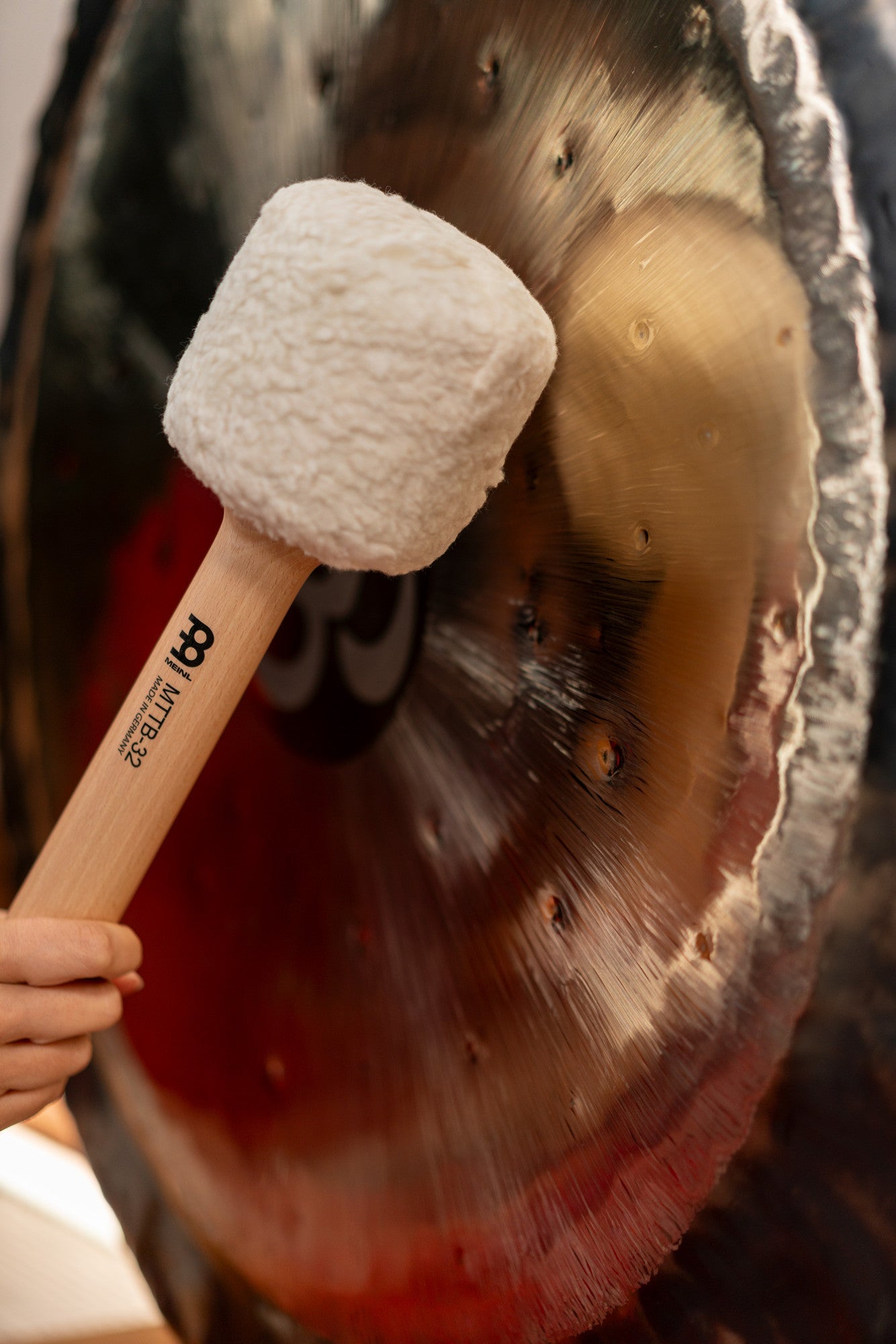 MEINL Sonic Energy Tam Tam Beater - +/ - 600g (1lb 1.6oz) for 32" / 81 cm Tam Tam - Luna Panther