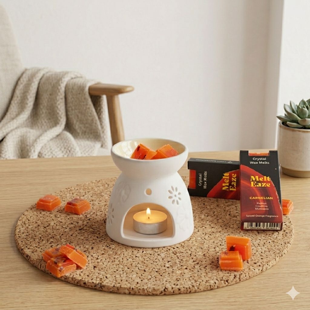 MeltEaze Wax Melts 50g - Carnelian Fire - Spiced Orange - Luna Panther