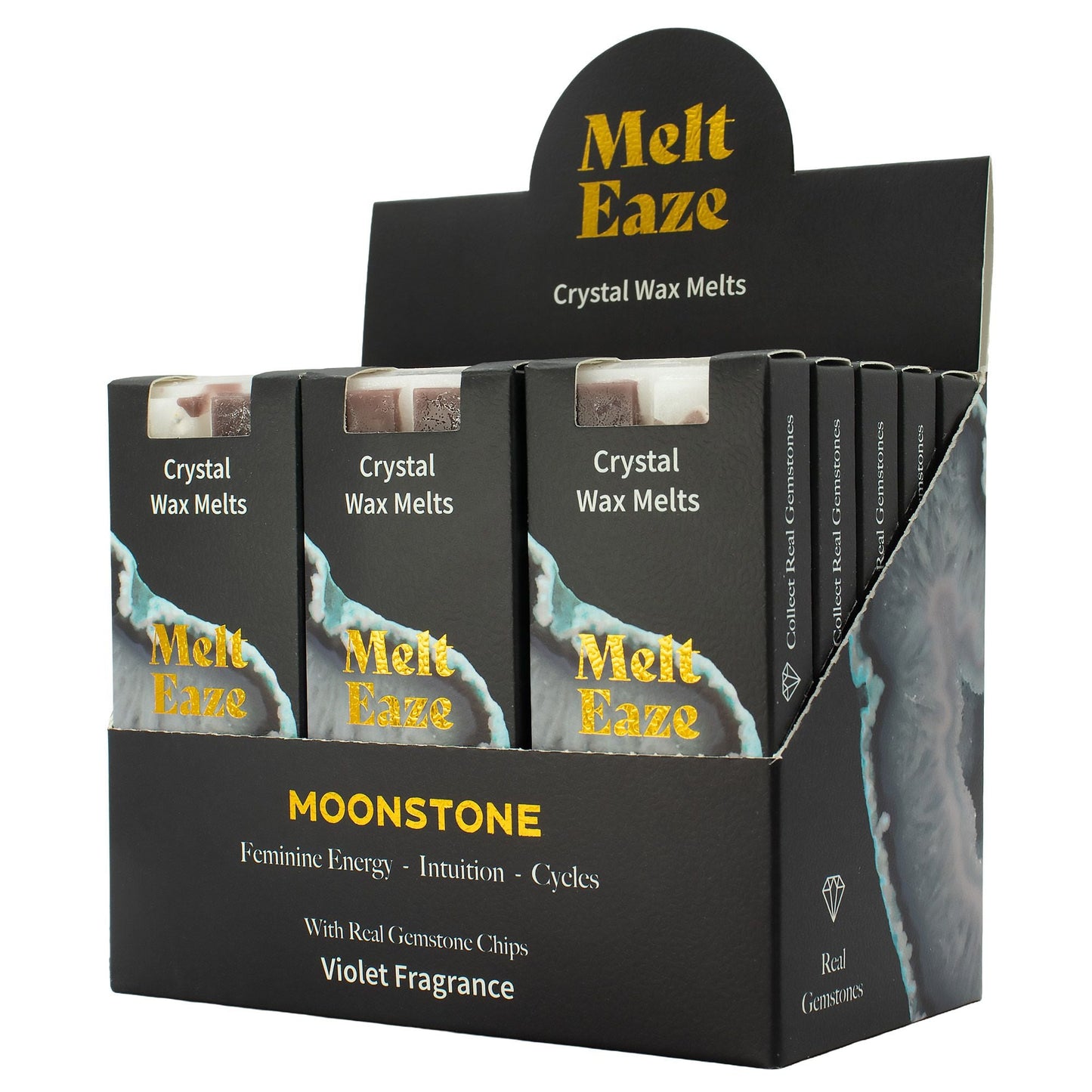 MeltEaze Wax Melts 50g - Moonstone Glow - Violet - Luna Panther