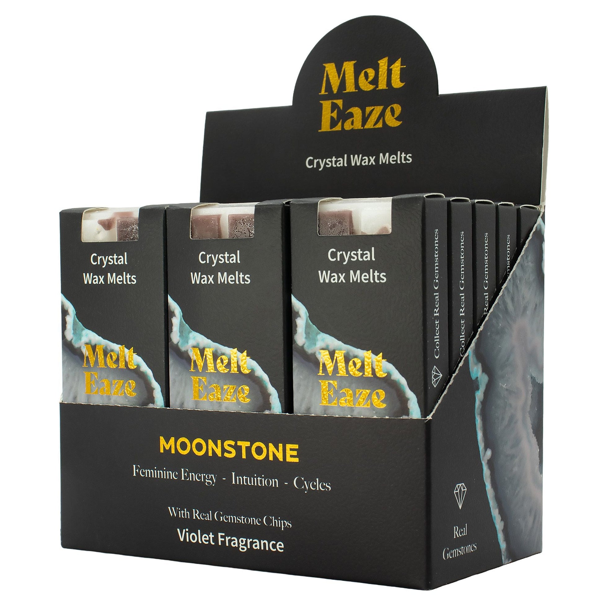 MeltEaze Wax Melts 50g - Moonstone Glow - Violet - Luna Panther