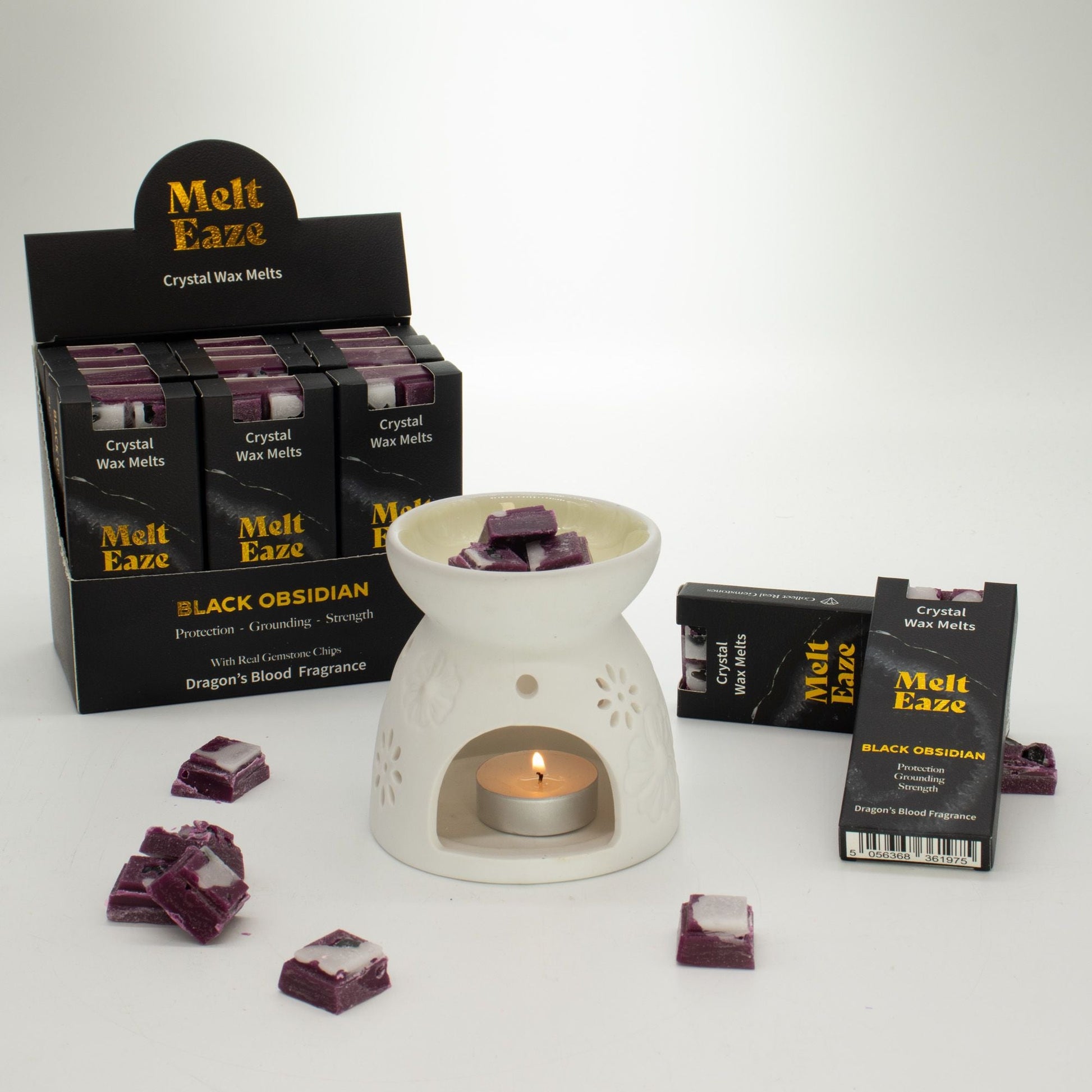 MeltEaze Wax Melts 50g - Obsidian Shield - Dragons Blood - Luna Panther
