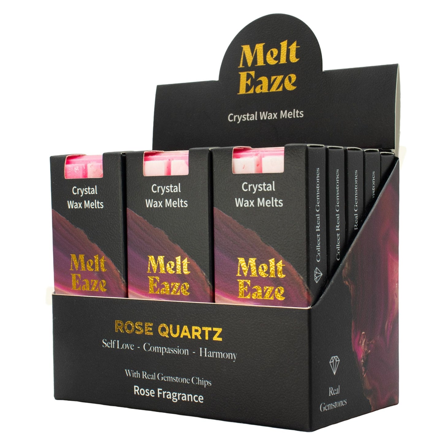MeltEaze Wax Melts 50g - Rose Quartz Love - Rose - Luna Panther