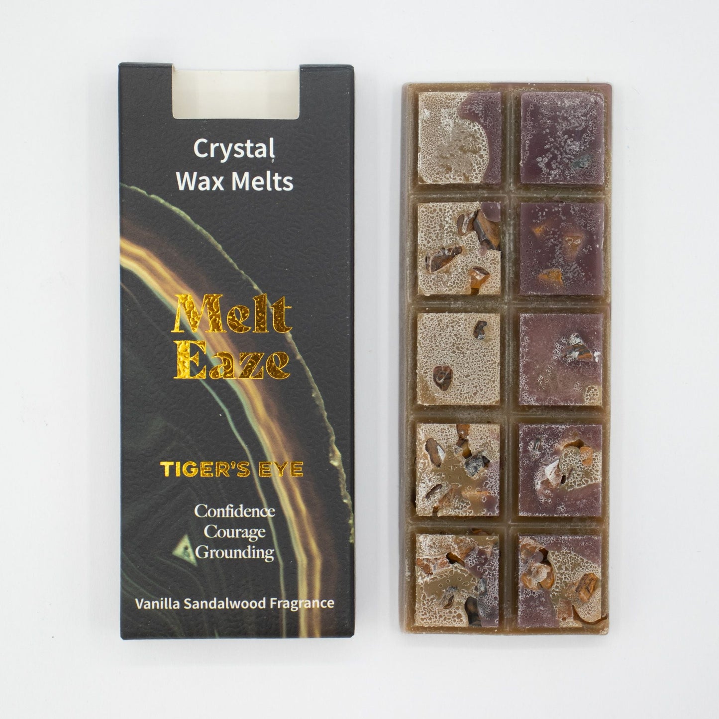 MeltEaze Wax Melts 50g - Tigereye Strength - Vanilla Sandalwood - Luna Panther