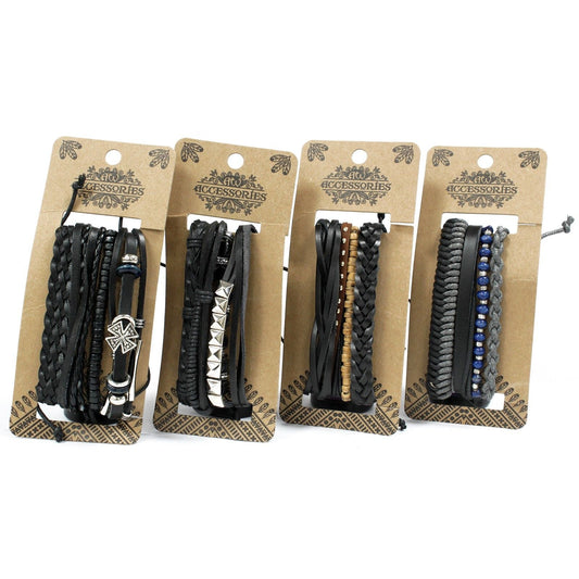 Mens Bracelet Sets - Black & Macho (asst) - Luna Panther