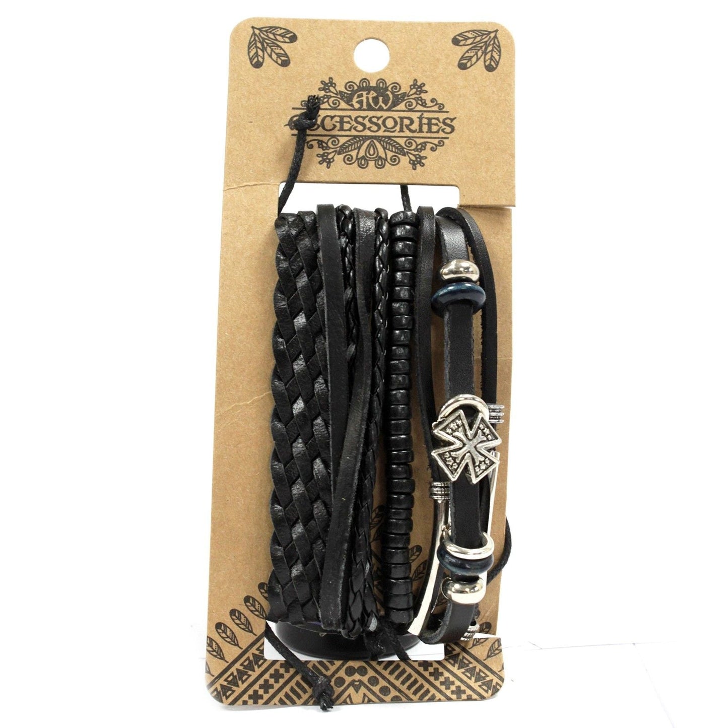 Mens Bracelet Sets - Black & Macho (asst) - Luna Panther