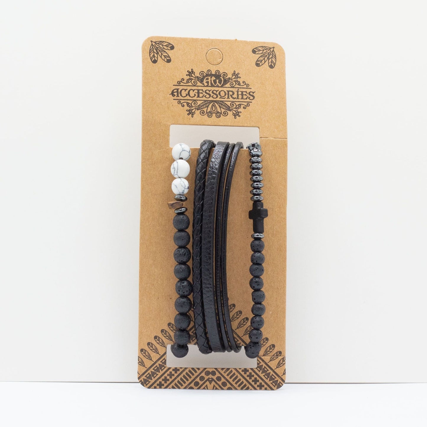Mens Premium Bracelet Sets - City Slicker Blacks (asst) - Luna Panther