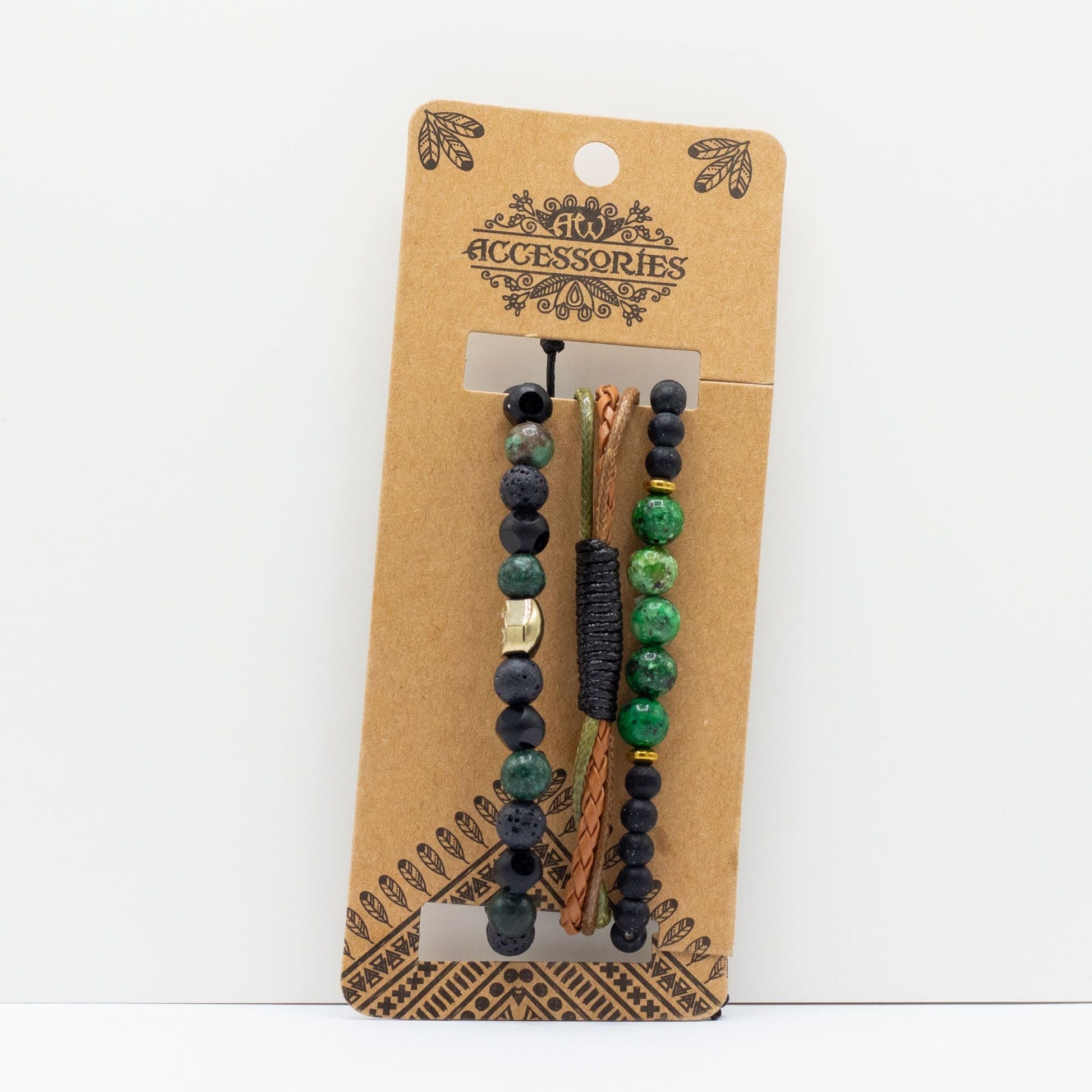 Mens Premium Bracelet Sets - Outdoor Greens (asst) - Luna Panther