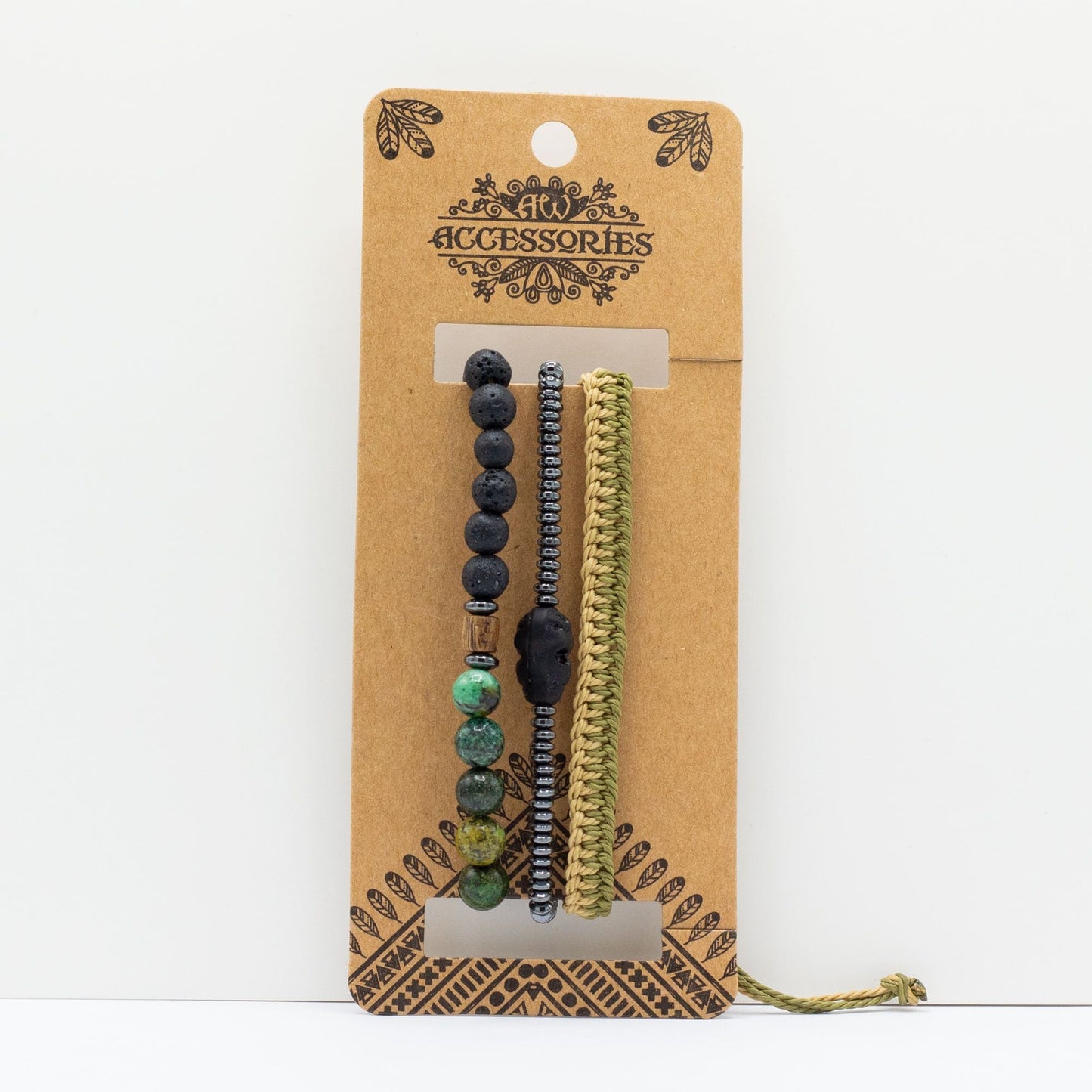 Mens Premium Bracelet Sets - Outdoor Greens (asst) - Luna Panther
