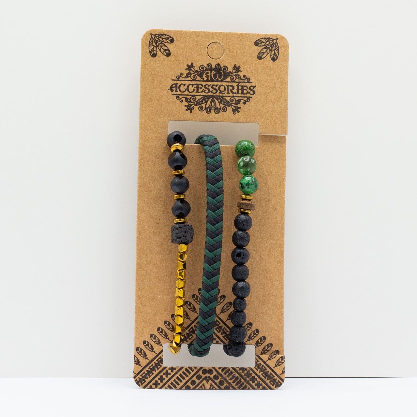 Mens Premium Bracelet Sets - Outdoor Greens (asst) - Luna Panther