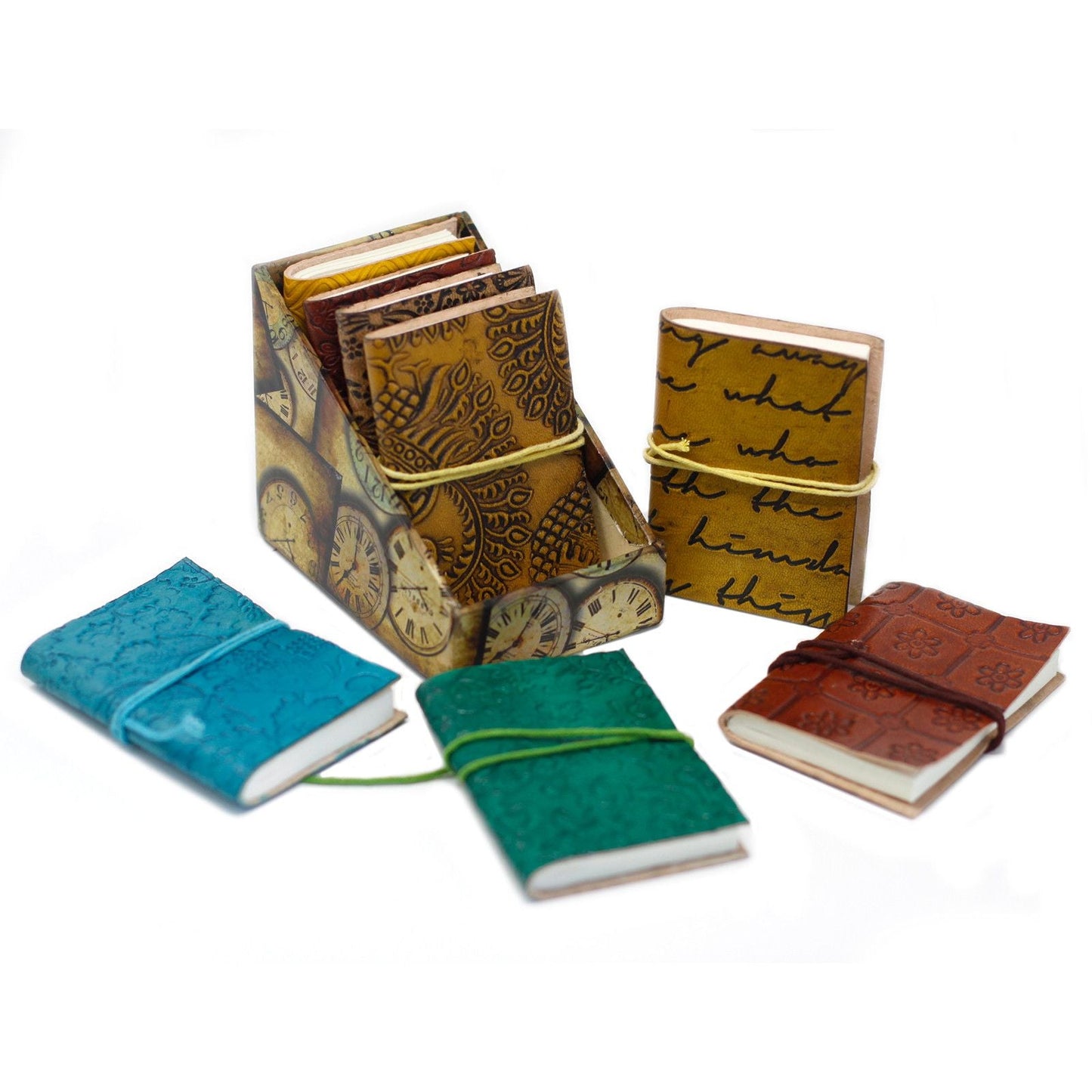 Mini Assorted Leather Notebook (4x3") - 1 piece - Luna Panther