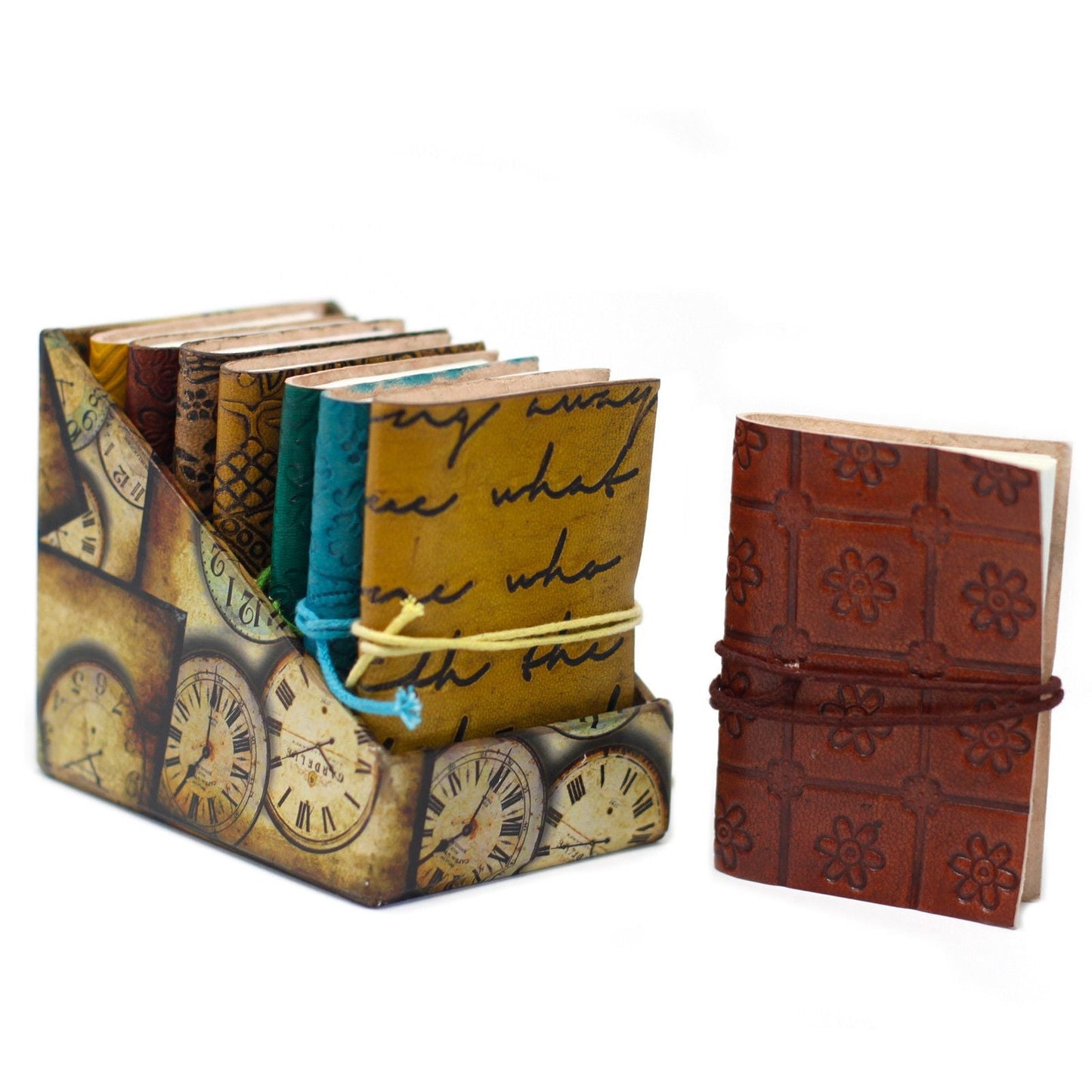 Mini Assorted Leather Notebook (4x3") - 1 piece - Luna Panther
