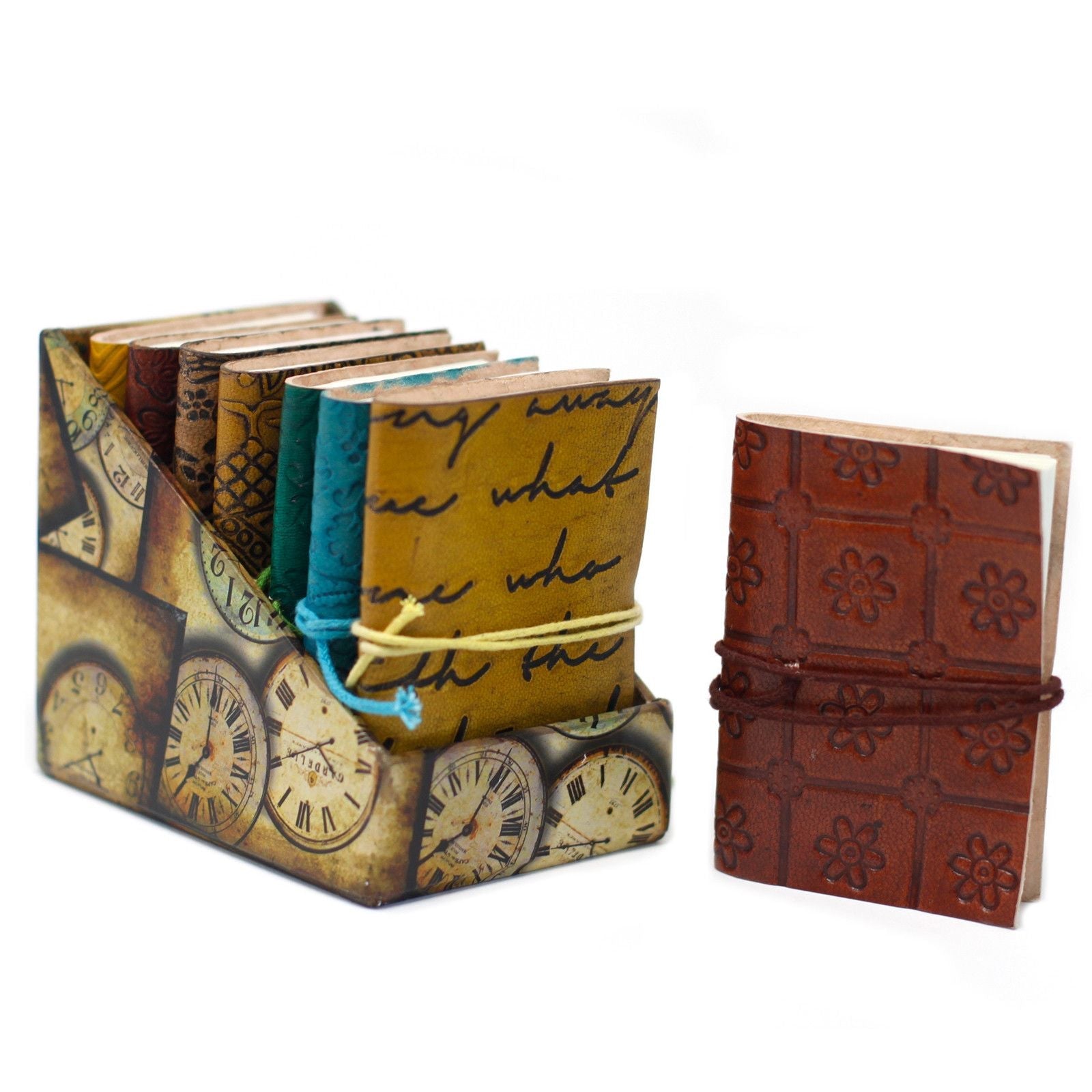 Mini Assorted Leather Notebook (4x3") - 1 piece - Luna Panther