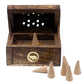 Mini Incense Cone Smoke Box - Mango Wood - Luna Panther
