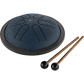 Polished Luna Panther Mini Steel Tongue Drums 6" Tongue Drum, A Major, Navy Blue - MSTD2NB featuring natural patterning - Luna Panther