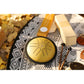 Polished Mini Steel Tongue Drums 6 Tongue Drum B Major Gold Mstd3G featuring natural patterning and unique variations - Luna Panther