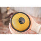 Polished Mini Steel Tongue Drums 6 Tongue Drum B Major Gold Mstd3G featuring natural patterning and unique variations - Luna Panther