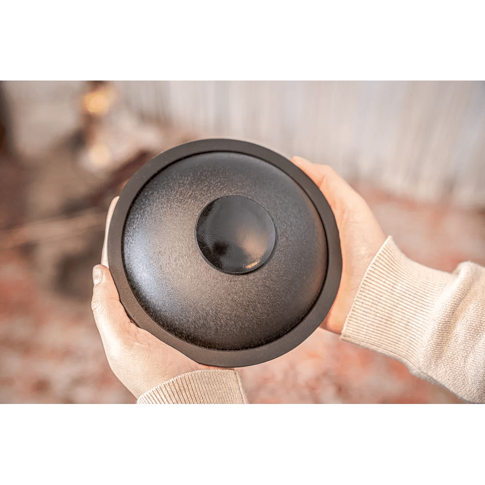 Polished Mini Steel Tongue Drums 6 Tongue Drum C Major Black Mstd1Bk featuring natural patterning and unique variations - Luna Panther